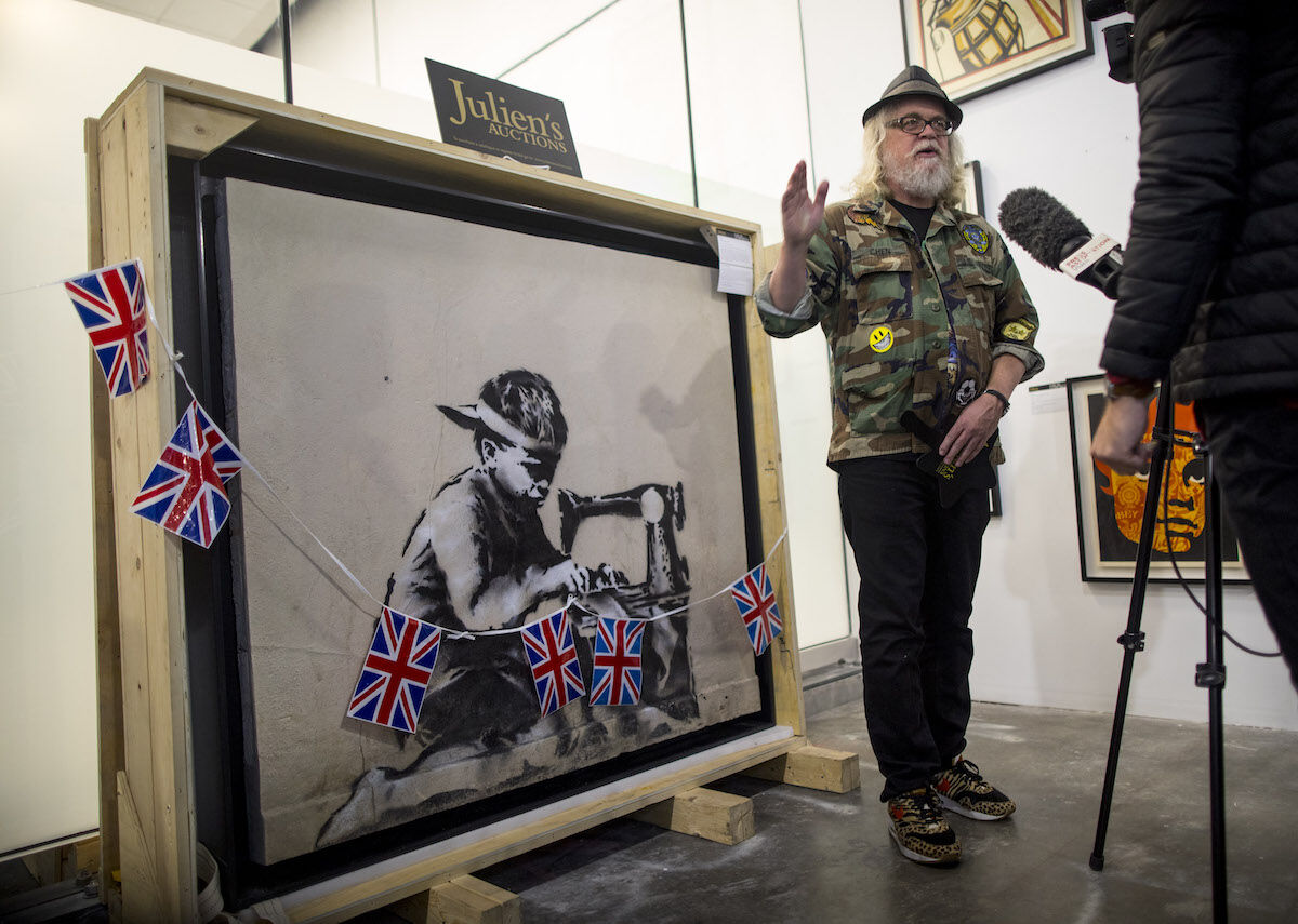 An Artist Will Whitewash A Banksy Mural To Protest The Buying And