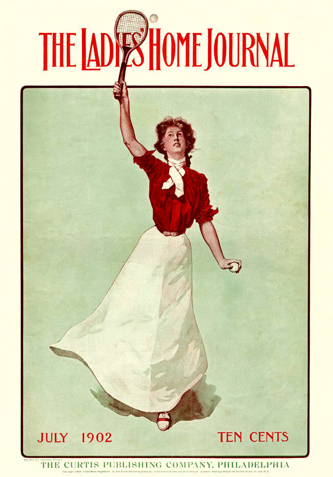 Cover art by George Gibbs for the July, 1902 issue of Ladies&#x27; Home Journal. Image via Wikimedia Commons.