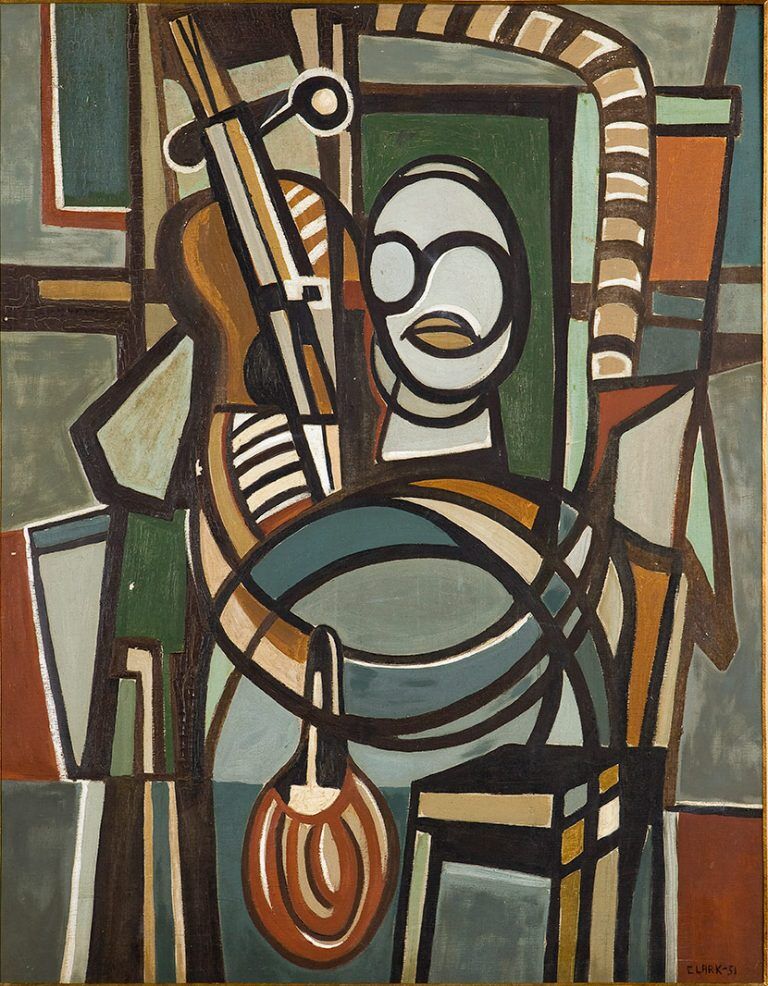 Lygia Clark, O Violoncelista (The Violoncellist), 1951. Private Collection. © Courtesy of “The World of Lygia Clark” Cultural Association.