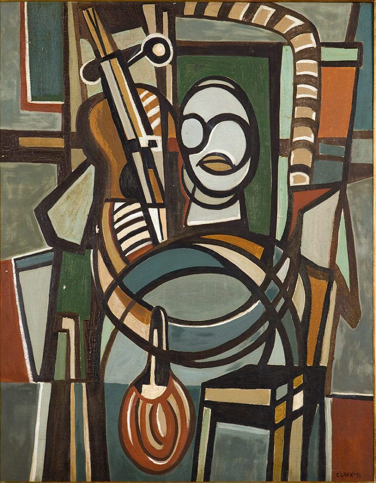 Lygia Clark, O Violoncelista (The Violoncellist), 1951.  Private Collection. © Courtesy of “The World of Lygia Clark” Cultural Association.