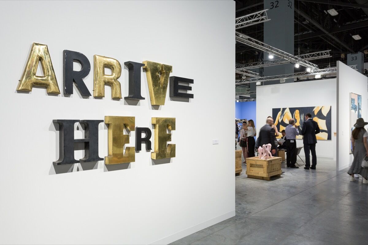 Installation view of Galerie Thaddaues Ropac’s booth at Art Basel in Miami Beach, 2017. Photo by Alain Almiñana for Artsy.