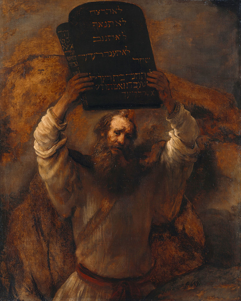 Rembrandt van Rijn, Moses Smashing the Tablets of the Law, 1659. Courtesy of Wikimedia Commons.