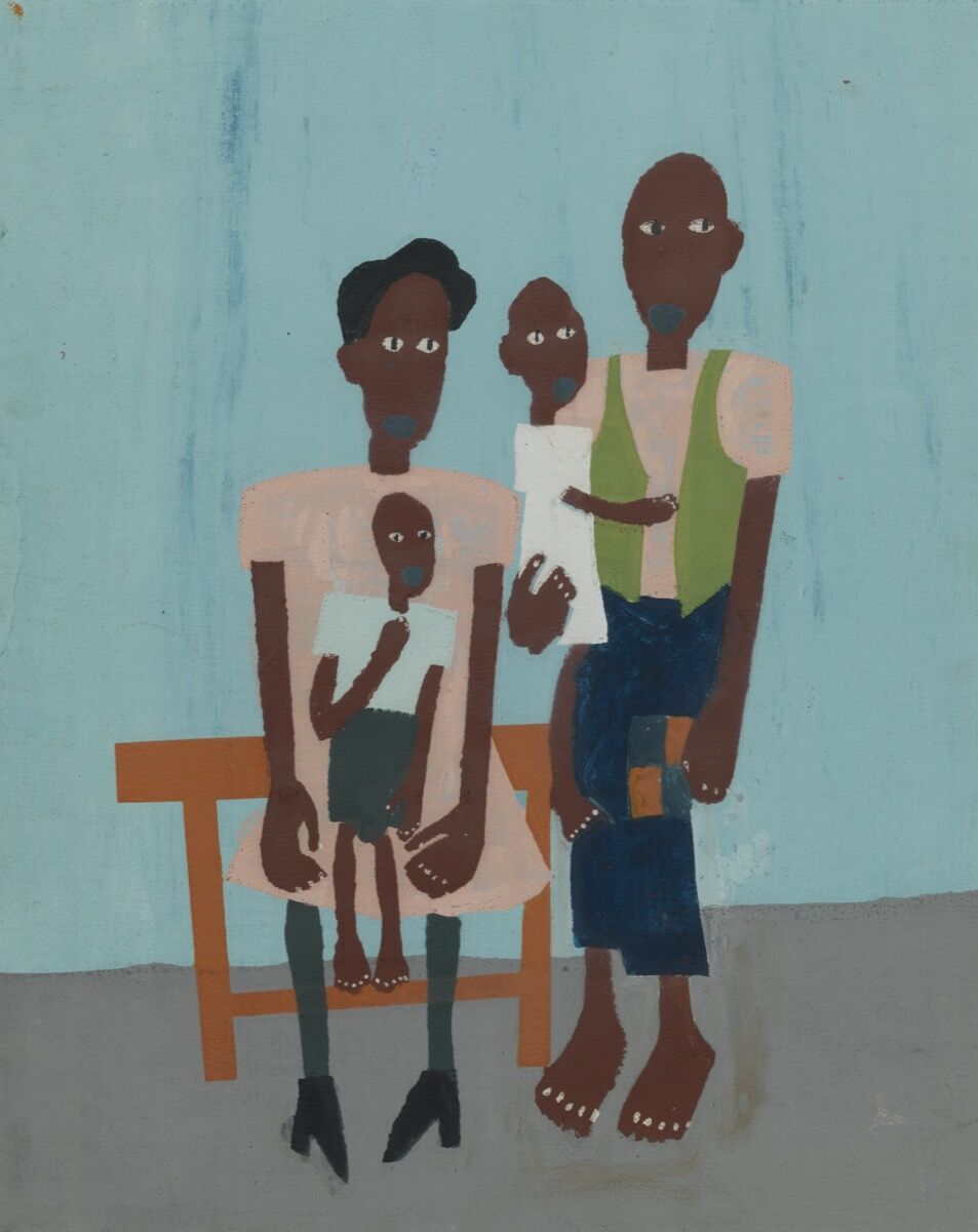 William Henry Johnson, Folk Family, 1939-40. PAFA, Gift of Dr. Constance E. Clayton in loving memory of her mother Mrs. Williabell Clayton. Courtesy of Pennsylvania Academy of the Fine Arts, Philadelphia.