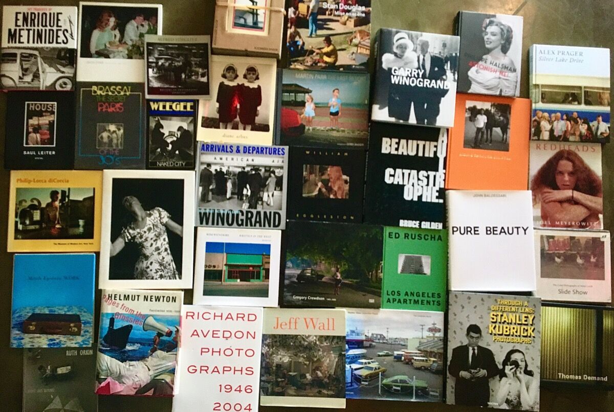 Alex Prager's photo book collection. Courtesy of Alex Prager.