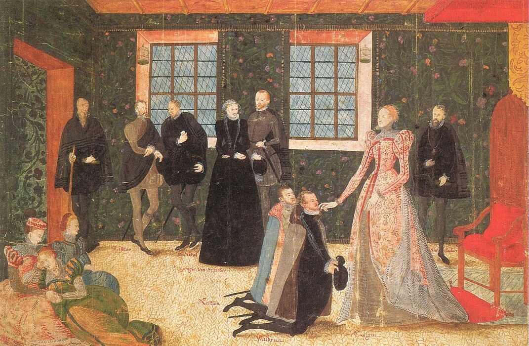 Levina Teerlinc, Queen Elizabeth and the Ambassadors, c. 1560.