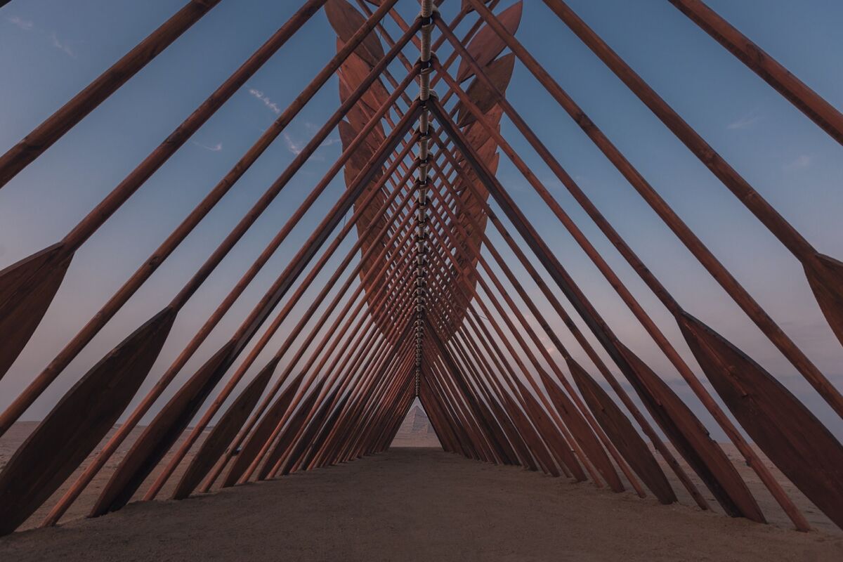 Moataz Nasr, installation view of Barzakh, 2021. Courtesy of the artist and Art D’Egypte.