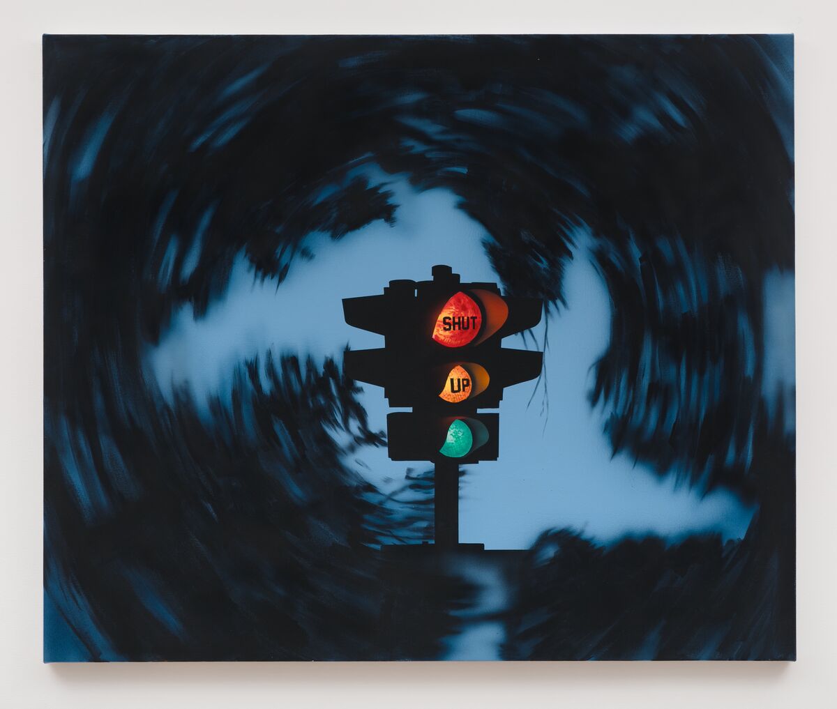Jamian Juliano-Villain, Shut Up, the Painting, 2018. Photo by Charles Benton. Courtesy of the artist and JTT, New York.