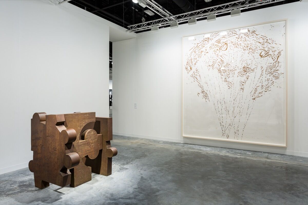 Installation view of Hauser & Wirth’s booth at Art Basel in Miami Beach, 2017. Photo by Alain Almiñana for Artsy.