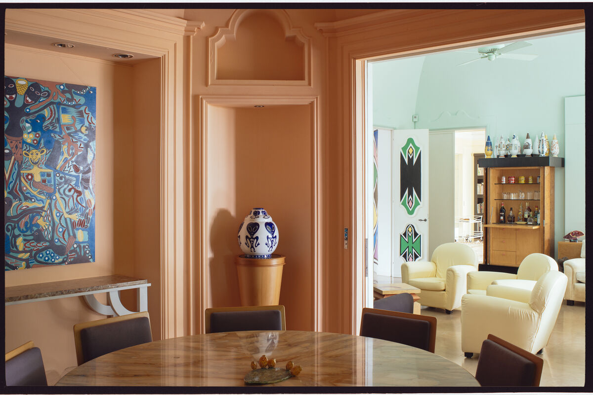 Photo of Jean Pigozzi’s home in Cap d’Antibes by Victor Picon for Artsy.