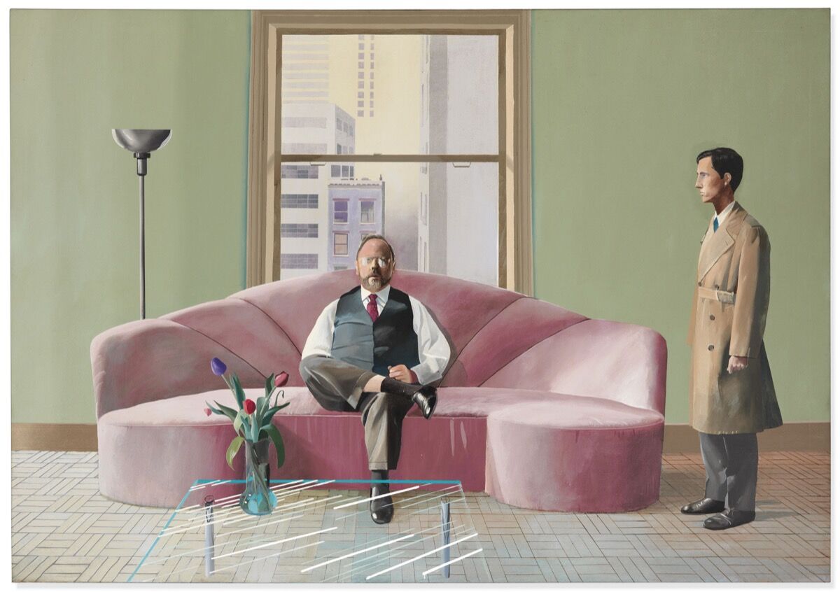 David Hockney, Henry Geldzahler y Christopher Scott, 1969. Cortesía de Christie & # x27; s.