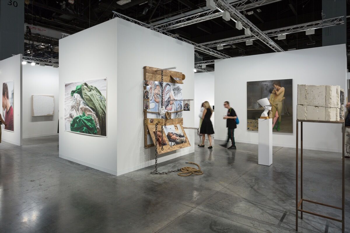 Installation view of David Zwirner’s booth at Art Basel in Miami Beach, 2017. Photo by Alain Almiñana for Artsy.