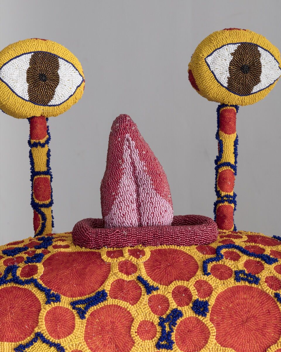 The Haas Brothers, Spotley Cru , 2017. Designed and made by The Haas Brothers and The Haas Sisters. © The Haas Brothers. Courtesy of the artists; R & Company, New York; and Marianne Boesky Gallery, New York and Aspen. Photo by Joe Kramm.