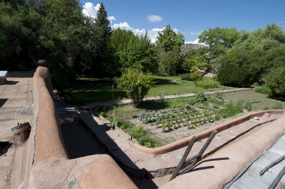 AbiquiuÌ Garden Ditch from the Room Looking South and West, 2010. Photo by Paul Hester and Lisa Hardaway. Â© Georgia OâKeeffe Museum.