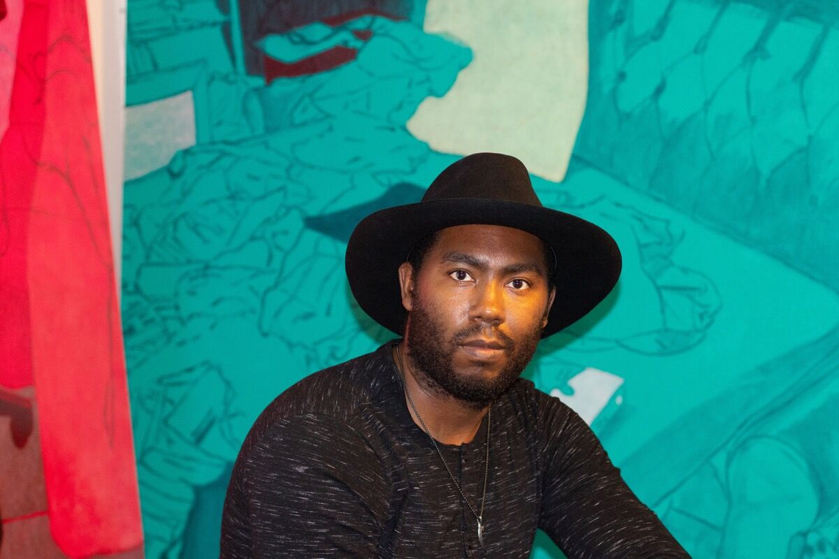 Portrait of Arcmanoro Niles. Courtesy of the artist and Rachel Uffner Gallery.