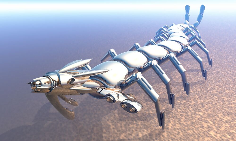 Render of Art To Be Continued Collective, Myriapoda Robota, 2018. Courtesy of the artists.
