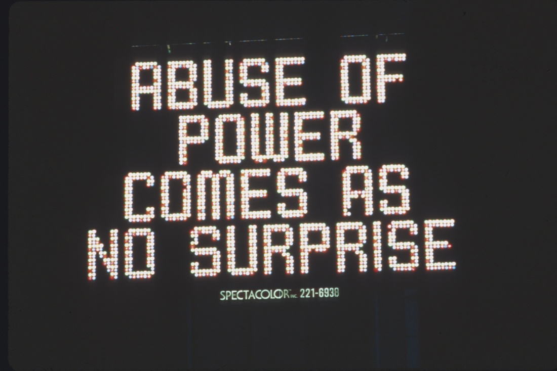 Jenny Holzer, Untitled, 1982. Photo by John Marchael. Artwork courtesy of: Jane Dickson, Project Initiator and Animator​Image Courtesy of Public Art Fund, NY.