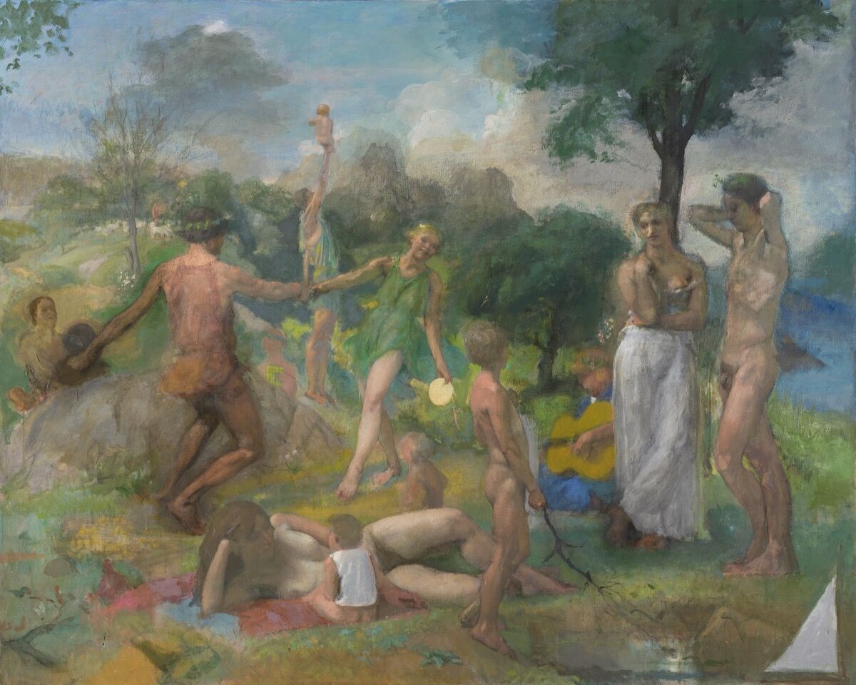 Lennart Anderson, Idyll 3 (pre- and post-macular), 1979–2011. © Estate of Lennart Anderson. Courtesy of Leigh Morse Fine Arts. 