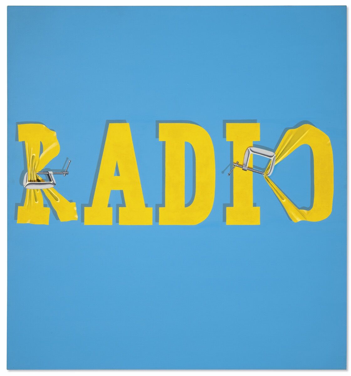 Ed Ruscha, Hurting the Word Radio # 2, 1964. Cortesía de Christie & # x27; s.