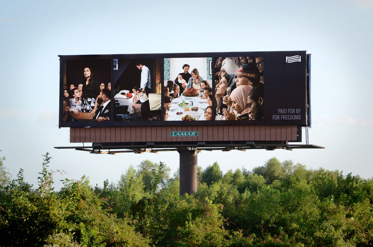 One of the “Four Freedoms” by For Freed in New Orleans. Photo by John Ludlam, courtesy Four Freedoms.