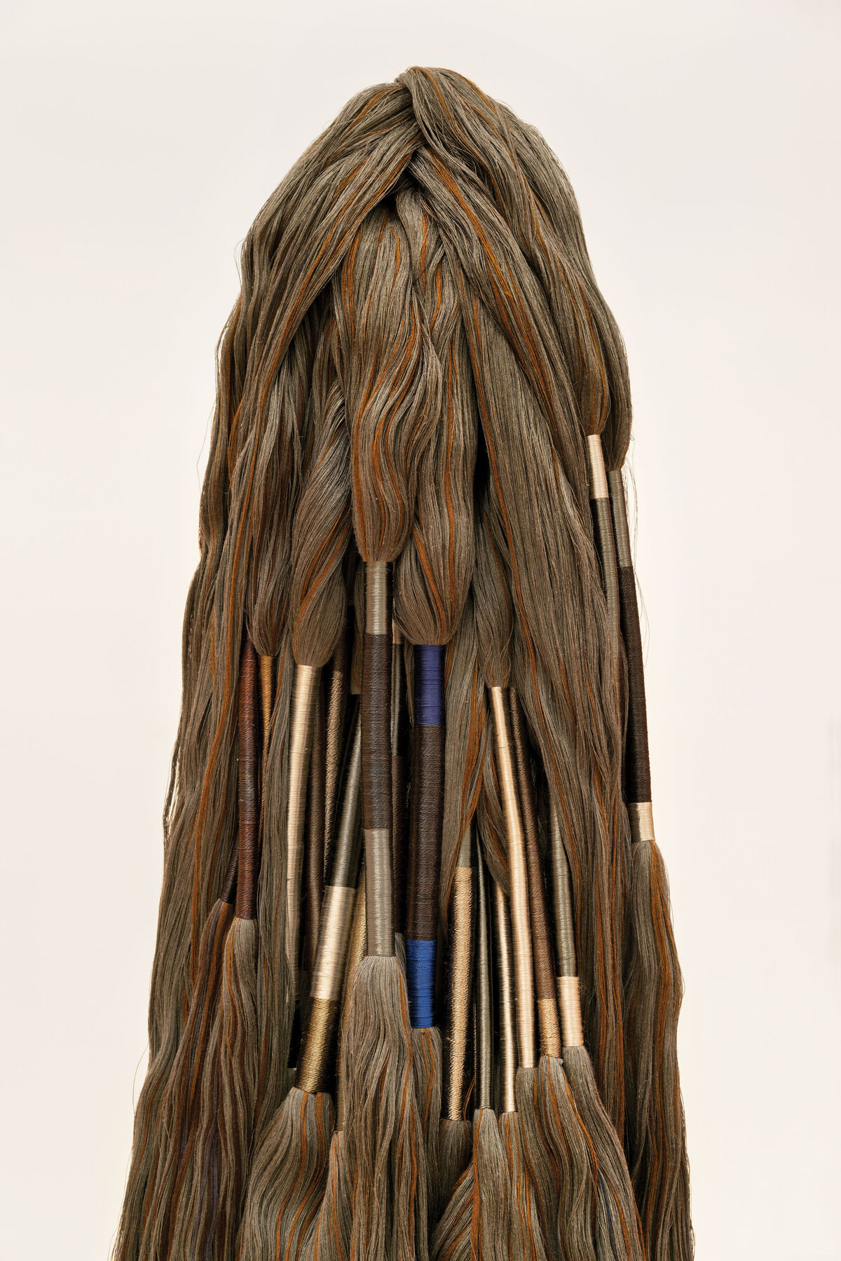 Sheila Hicks, Menhir, 1998–2004. Photo by Zachary Balber. Courtesy of The Bass, Miami Beach.