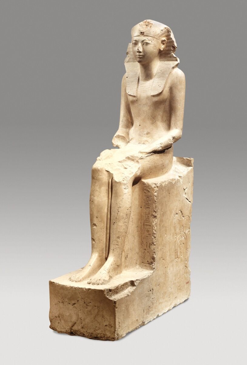 Seated Statue of Hatshepsut, ca. 1479–1458 B.C. Courtesy of the Metropolitan Museum of Art.