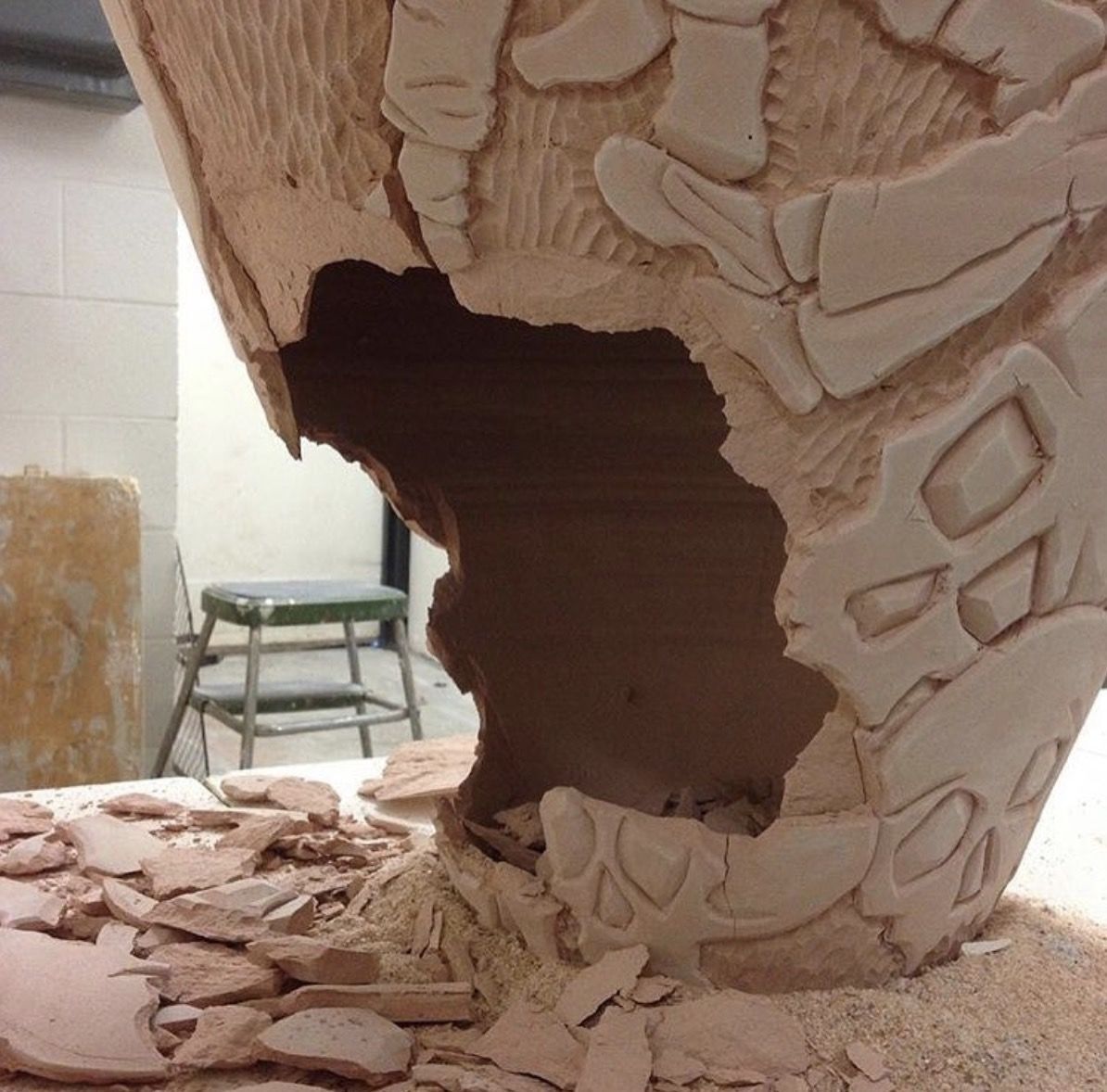 Photo by @lukaseaston. Reposted by @ceramic_casualties, via Instagram.