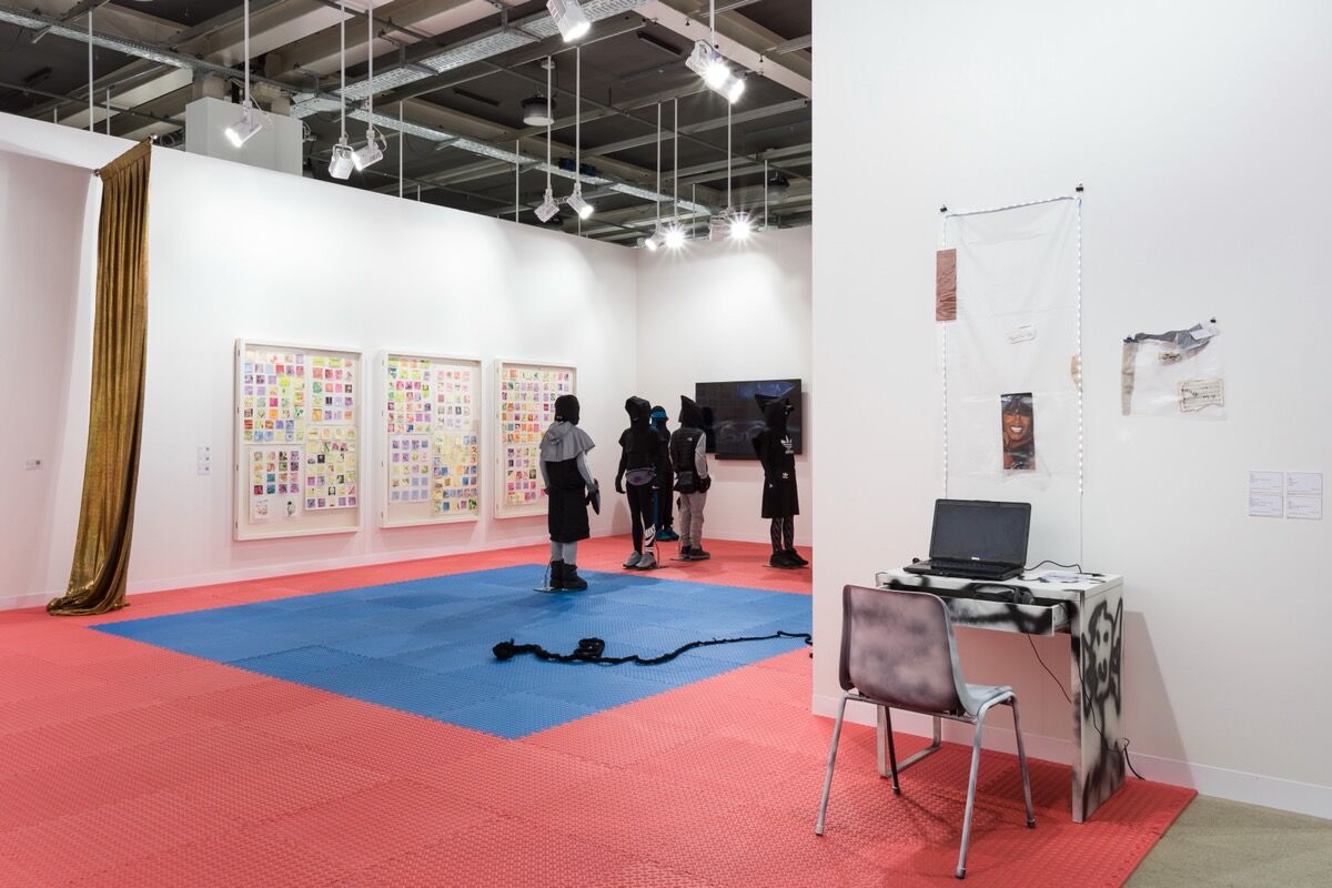 Installation view of Cabinet’s booth at Art Basel, Basel, 2021. Courtesy of Cabinet.