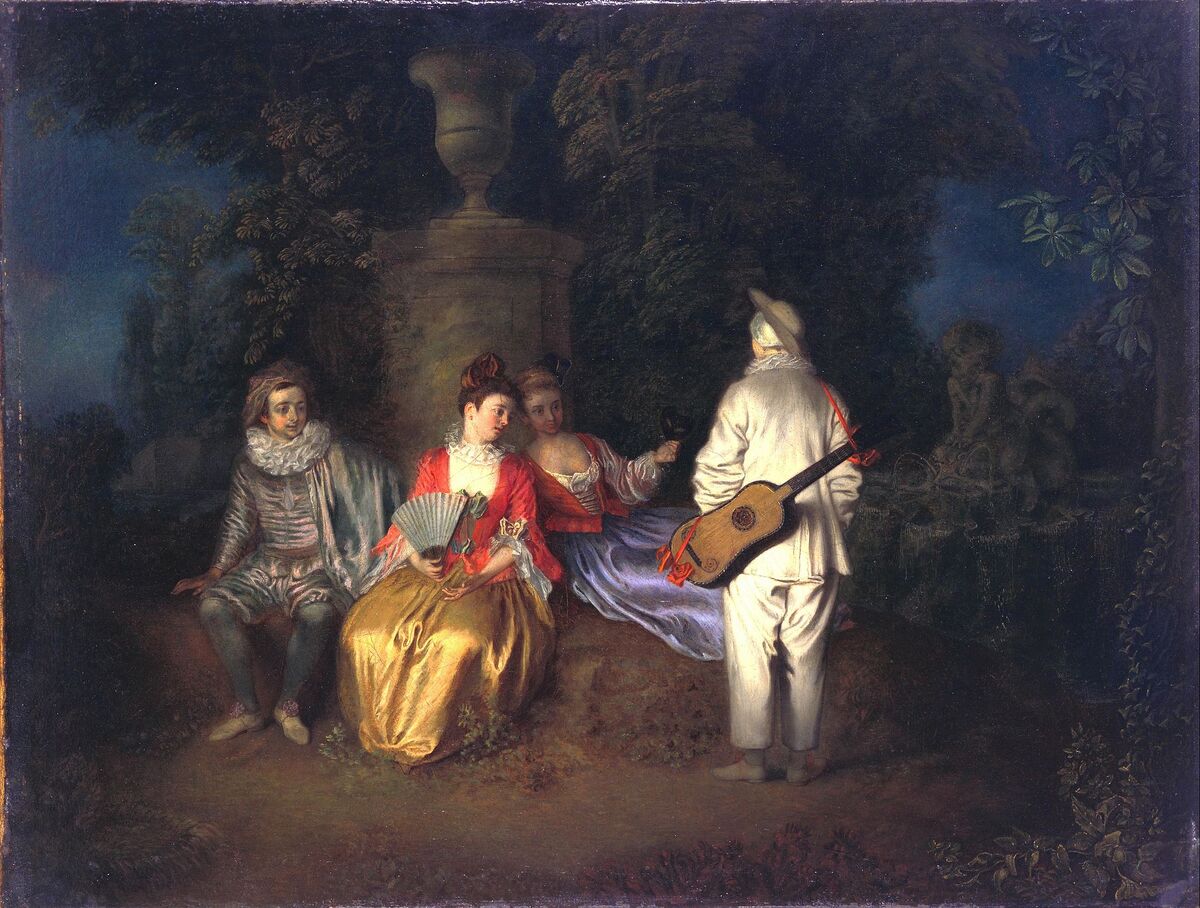 Antoine Watteau, The Foursome, ca. 1713. Image via Wikimedia Commons.