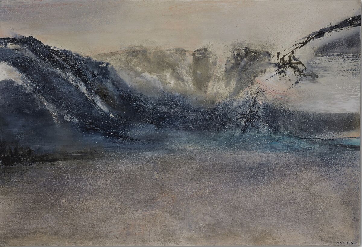 Zao Wou-Ki, 6.2.89, 1989. Sold for €2.7 million ($3 million). Courtesy Christie’s Images Ltd.