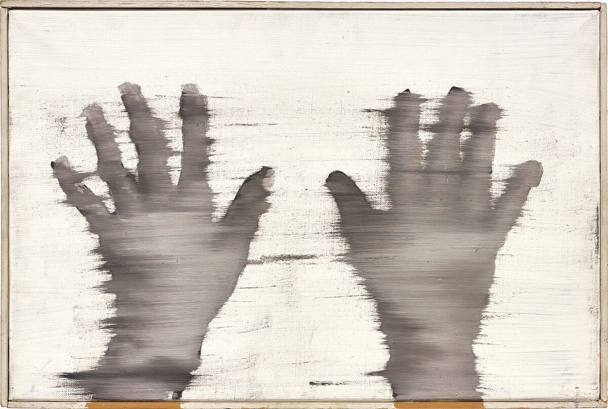 Gerhard Richter, manos, 1963. Cortesía de Phillips. 
