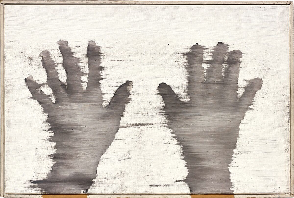 Gerhard Richter, manos, 1963. Cortesía de Phillips.