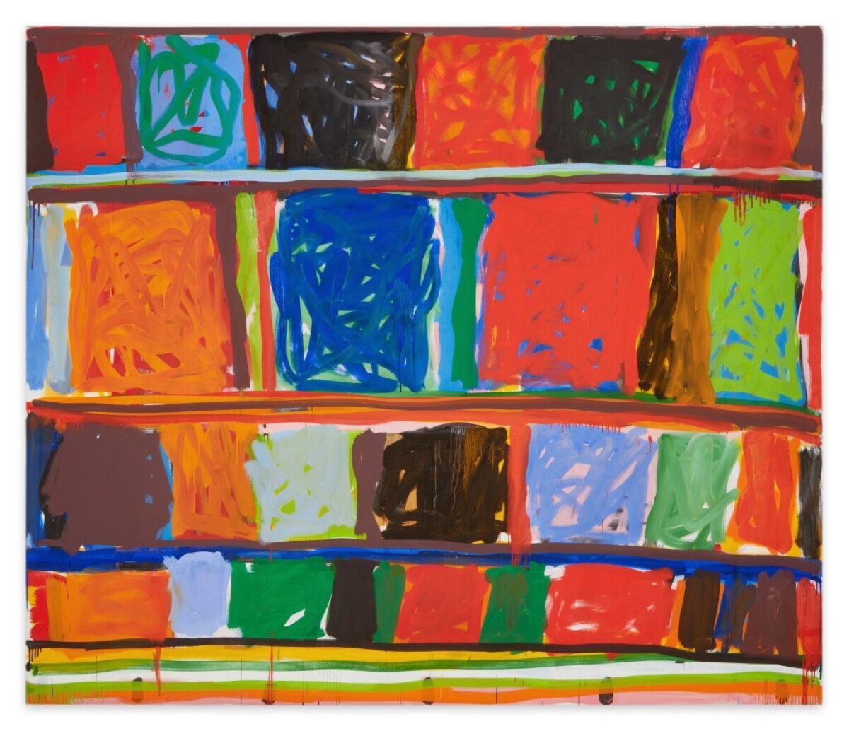 Stanley Whitney, Forward to Black, 1996. © Stanley Whitney. Courtesy of Sotheby’s New York.