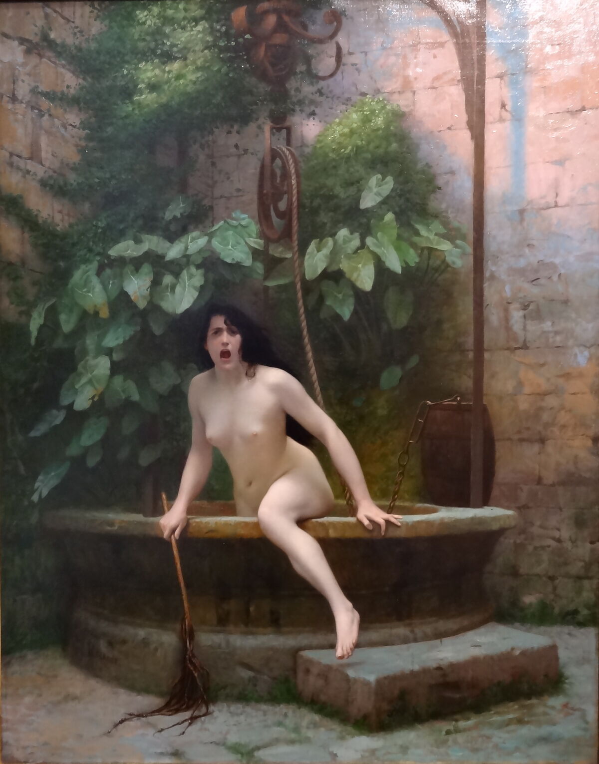 Jean Léon Gérôme, La verdad que sale de su pozo para avergonzar a la humanidad, 1896. Vía Wikimedia Commons.