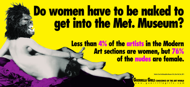DO WOMEN STILL HAVE TO BE NAKED TO GET INTO THE MET. MUSEUM?