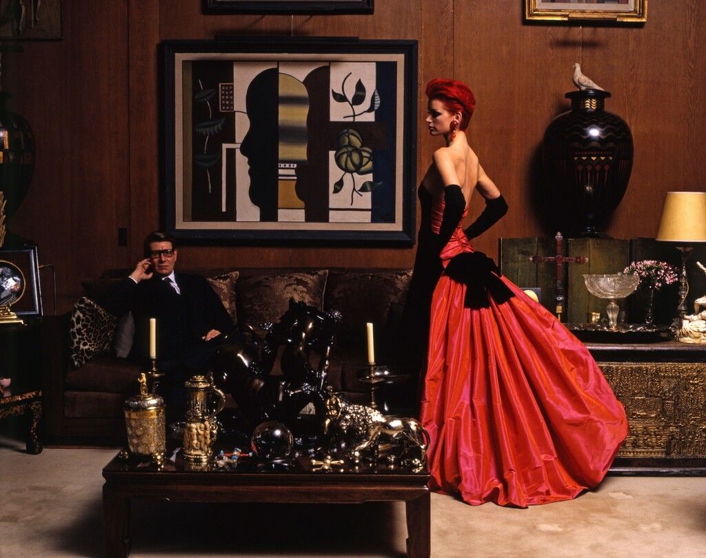 Yves Saint-Laurent, Sibyl Buck, Paris, October 1995