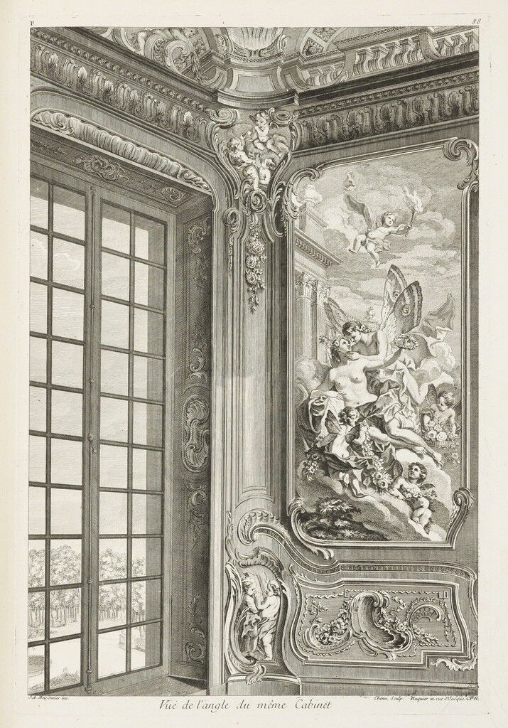Vue de l'angle du même cabinet, 1st plate