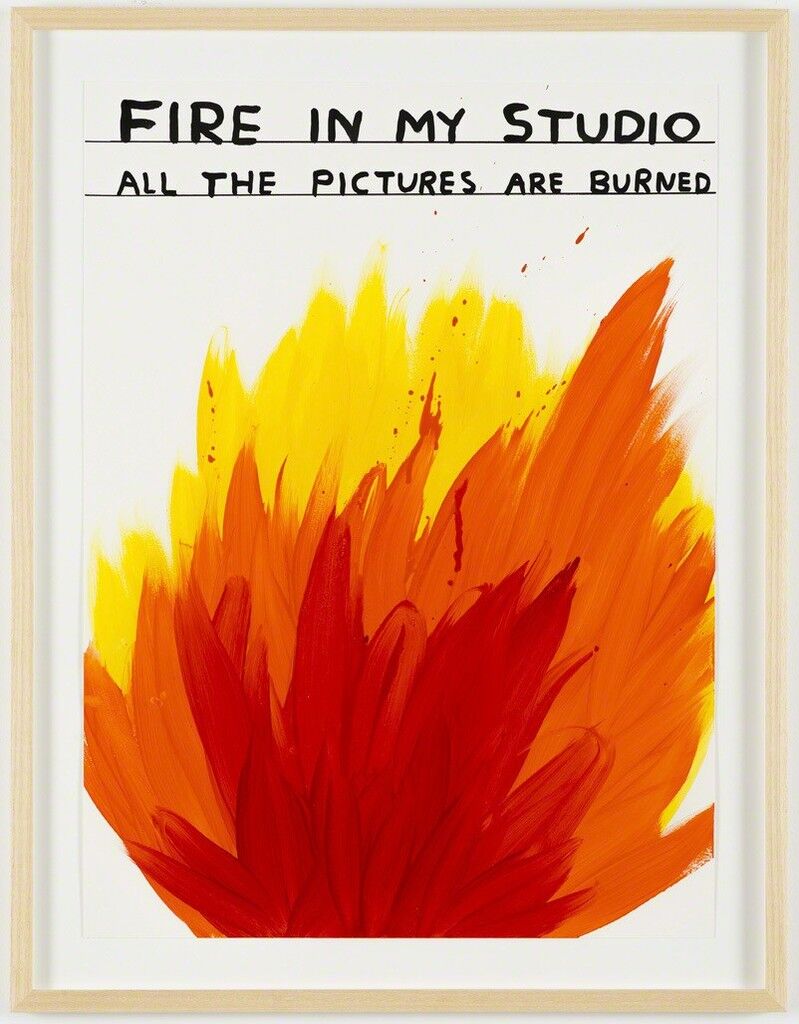 Untitled (Fire in my studio)