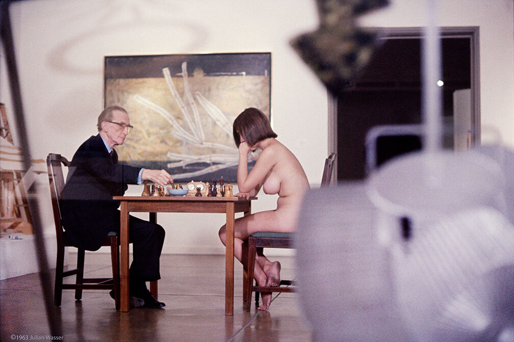 Marcel Duchamp And Eve Babitz (1963) Color