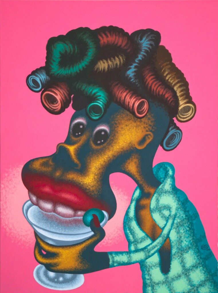 Woman Drinking Martini