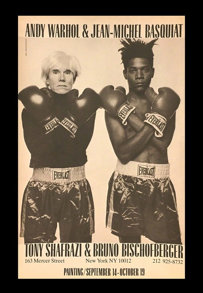 Warhol Basquiat Shafrazi Boxing Advertisement 1985