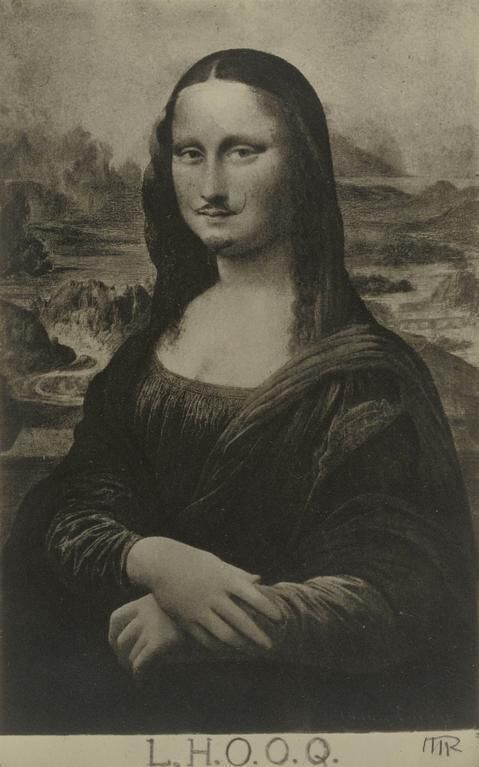 Mona Lisa as seen by Duchamp ("La Joconde" vue par Duchamp).