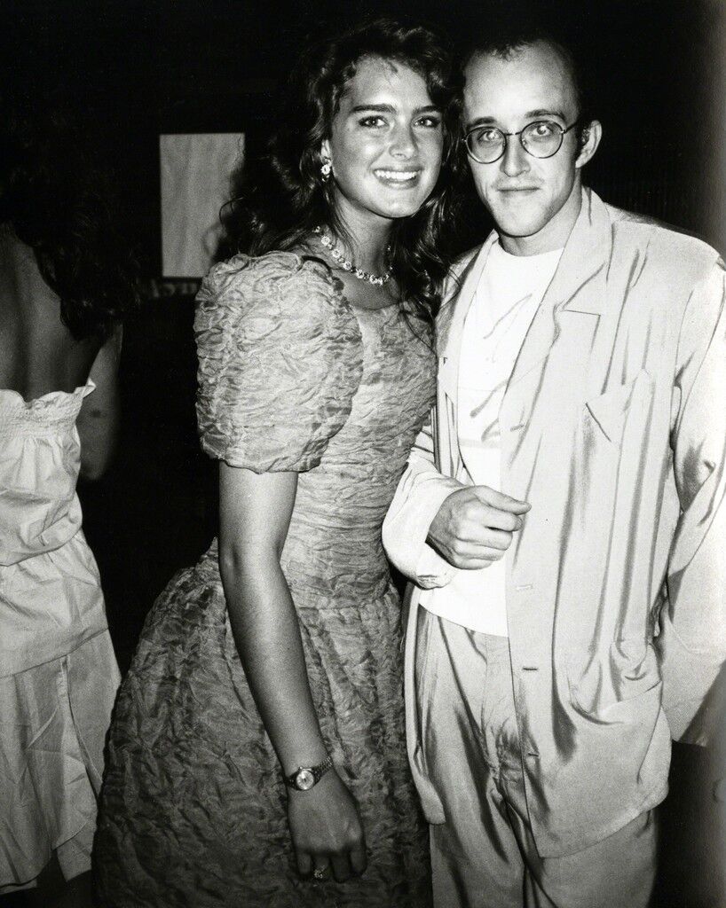 Brooke Shields and Keith Haring