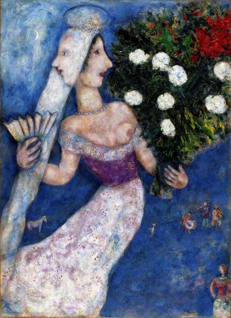 Marc Chagall The Bride With Two Faces La Mariee A Double Face 1927 Artsy Marc Chagall The Bride With Two Faces La Mariee A Double Face 1927 Artsy