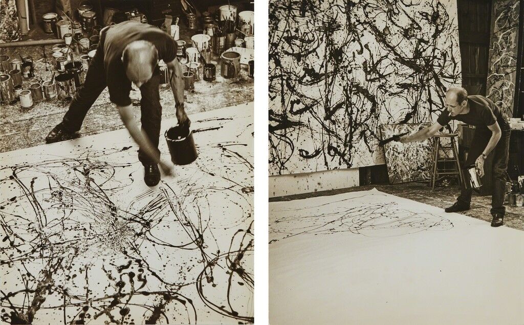 Selected Images of Jackson Pollock painting