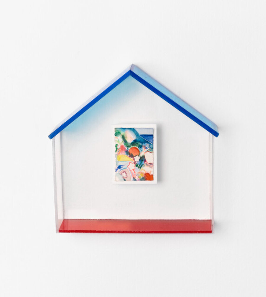 House with Colorful Hill