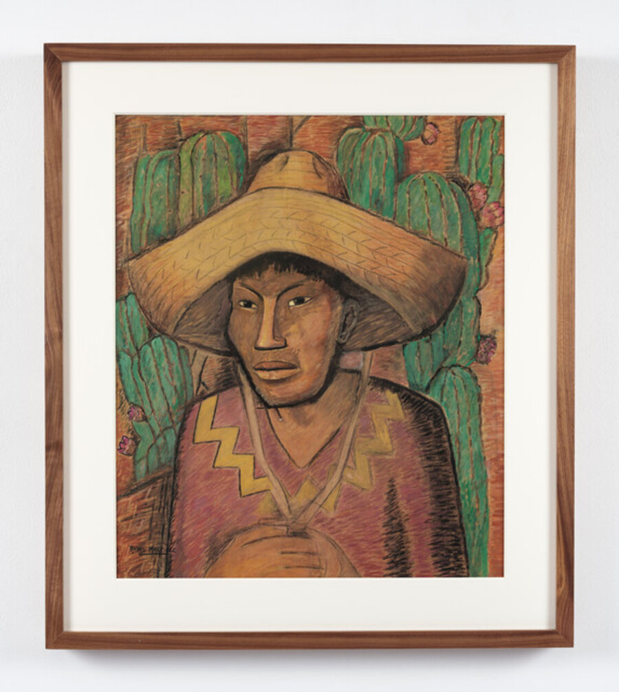 Hombre entre Cactus