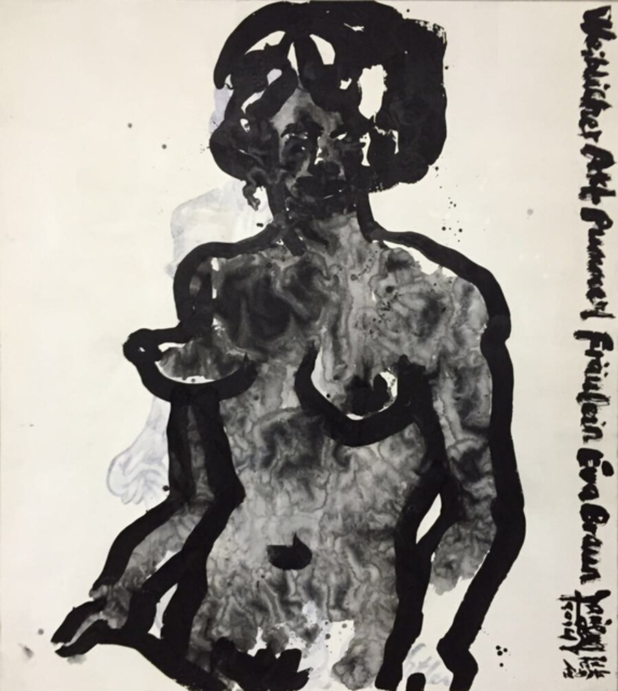 These are still nude paintings - copies of life drawings by Adolf Hitler No.1 还是女人体 -临希特勒的写生 1号, 2015
