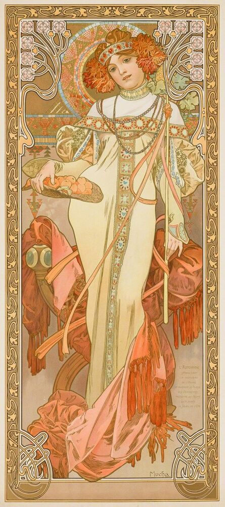 Alphonse Mucha, ‘Autumn’, 1900-1903