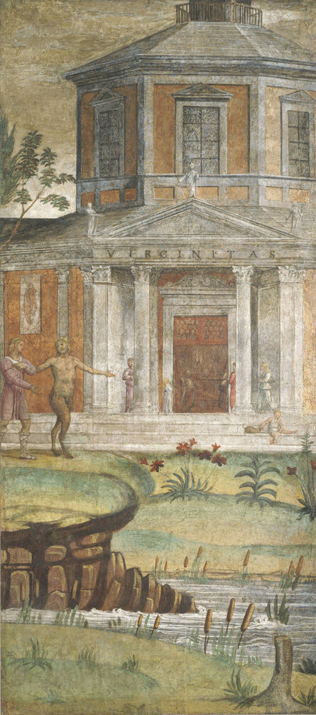 Bernardino Luini, ‘Cephalus and Pan at the Temple of Diana’, ca. 1520/1522