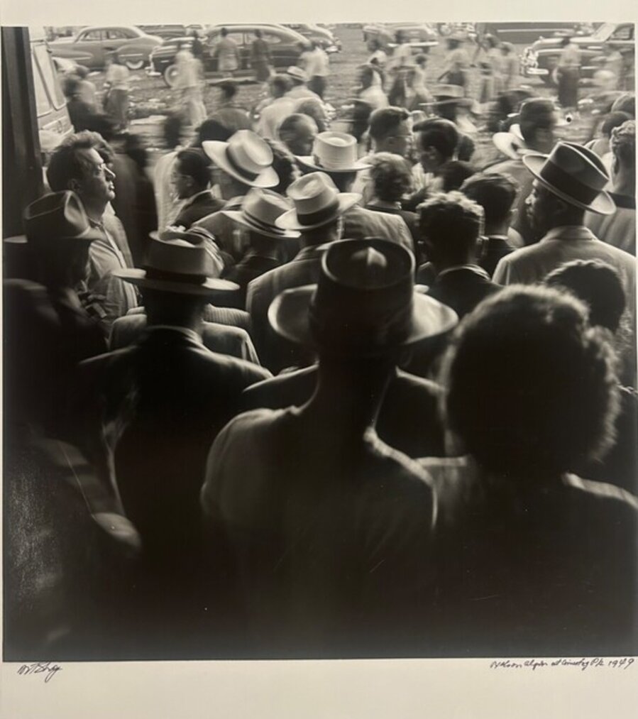 Nelson Algren at Comsiky Park, 1949